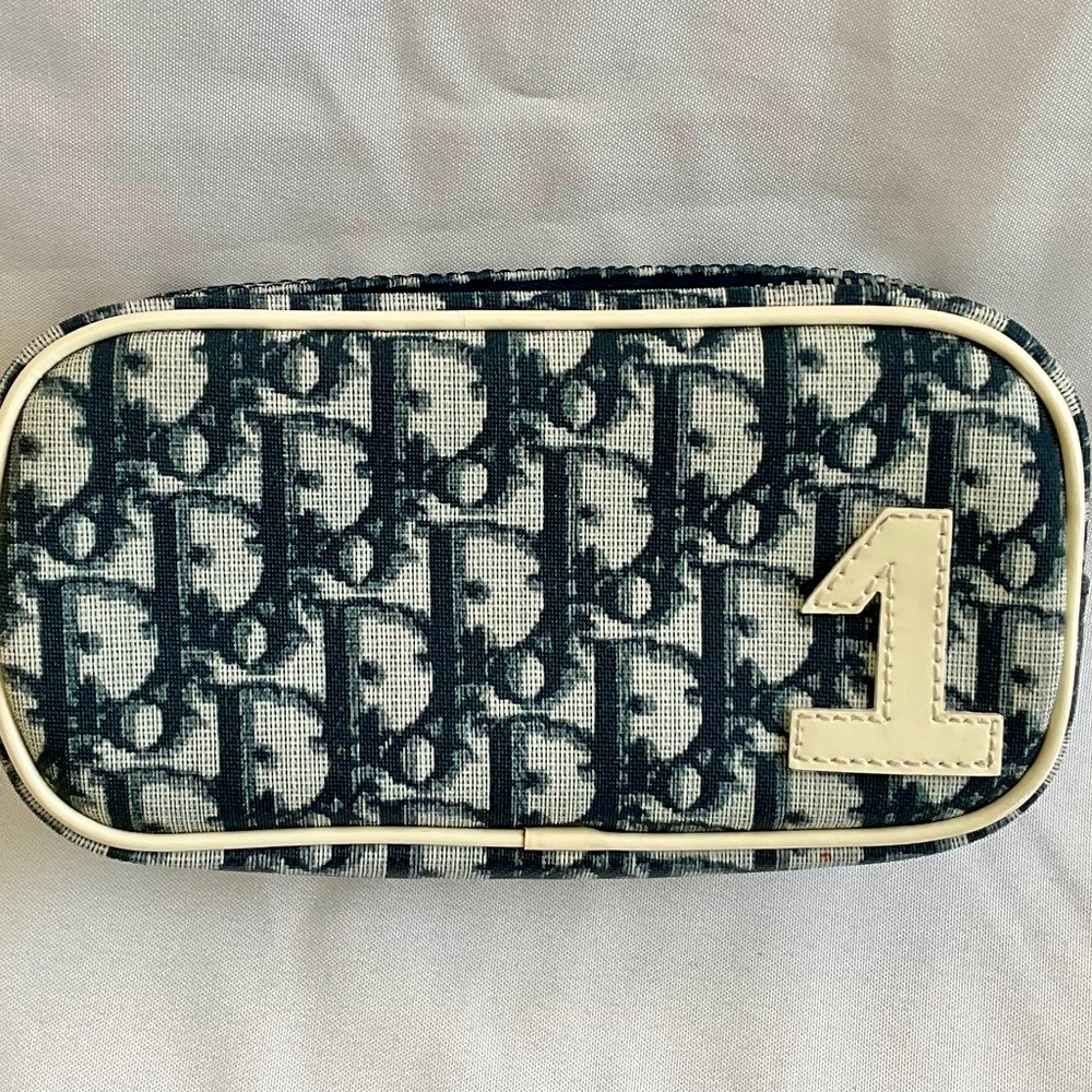 Christian Dior Girly Trotter 1 Vintage Monogram Cosmetic Pouch Great Condition!